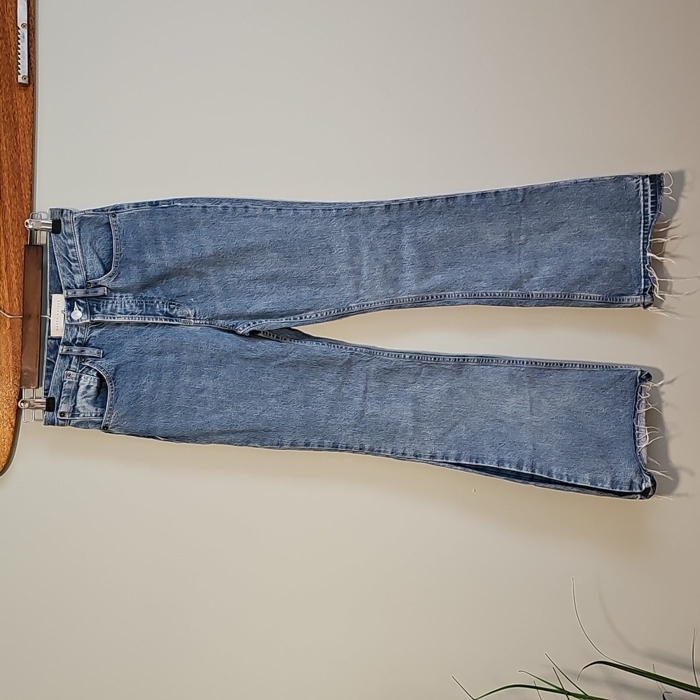 Happy X Nature Ultra High Rise Boot Cut Jeans Stone Wash, Size 25